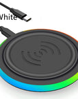 Ultra-thin Round 10W Desktop Wireless Phone Charger