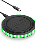 Ultra-thin Round 10W Desktop Wireless Phone Charger