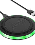 Ultra-thin Round 10W Desktop Wireless Phone Charger