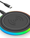 Ultra-thin Round 10W Desktop Wireless Phone Charger