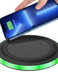 Ultra-thin Round 10W Desktop Wireless Phone Charger