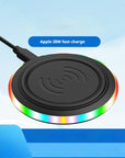 Ultra-thin Round 10W Desktop Wireless Phone Charger